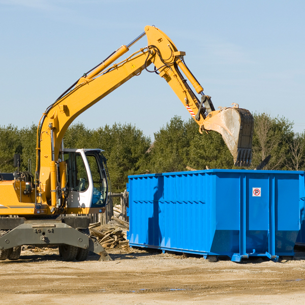 are there any restrictions on where a residential dumpster can be placed in Merkel TX